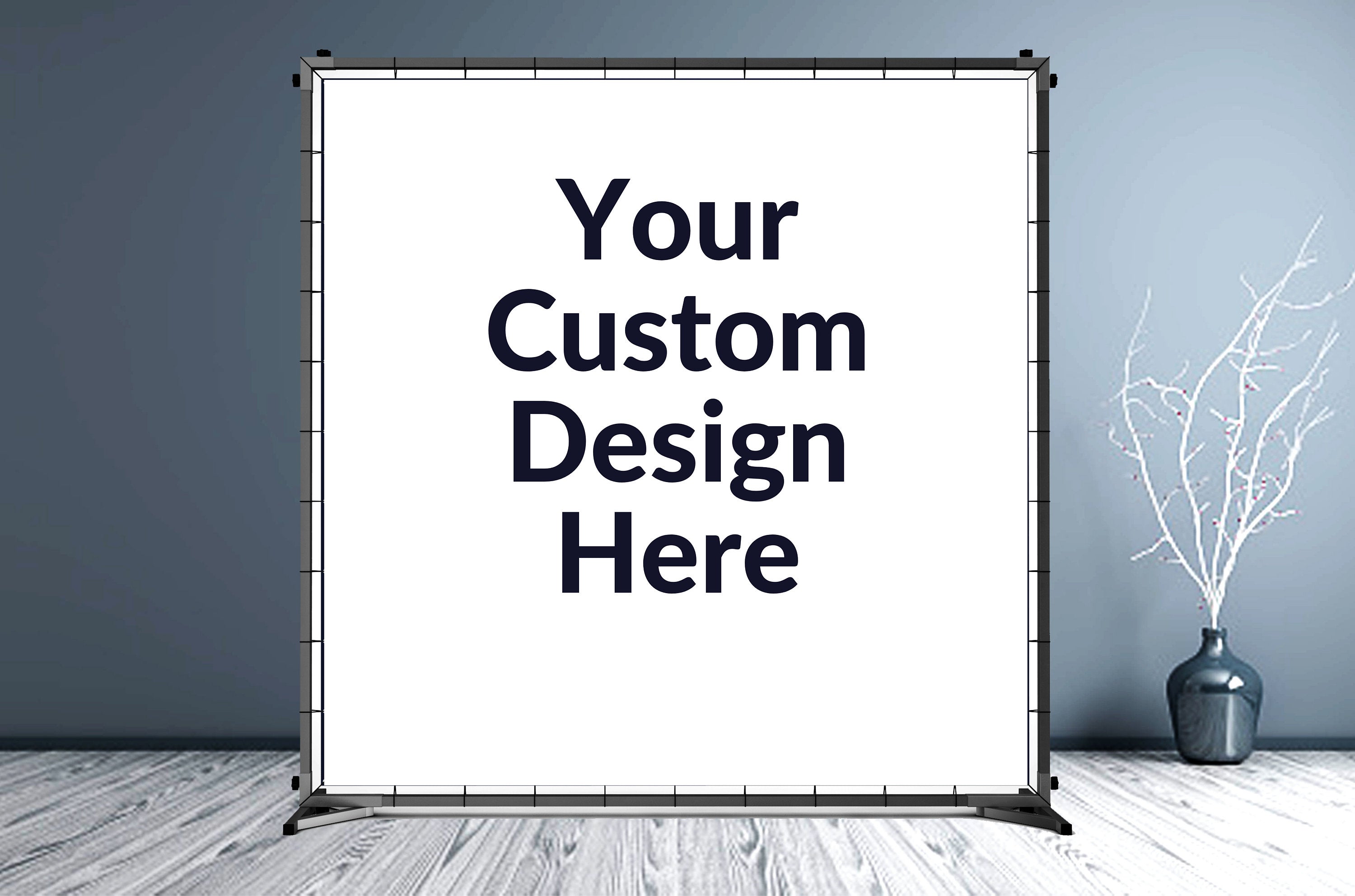 Fully Custom Vinyl Backdrop - Hue Design Group