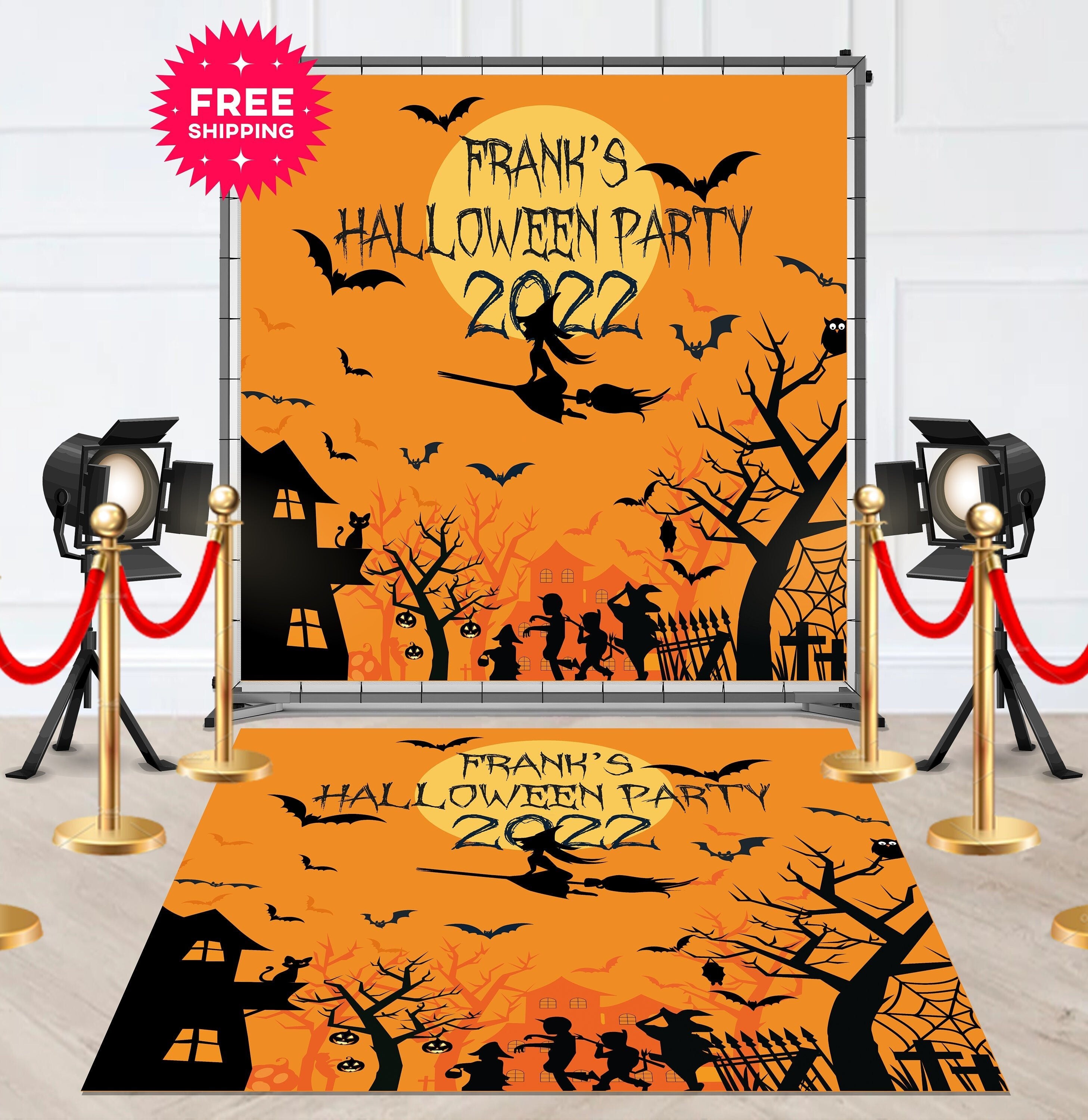 2022 Halloween Party Removable Floor Decal Runner - Hue Design Group