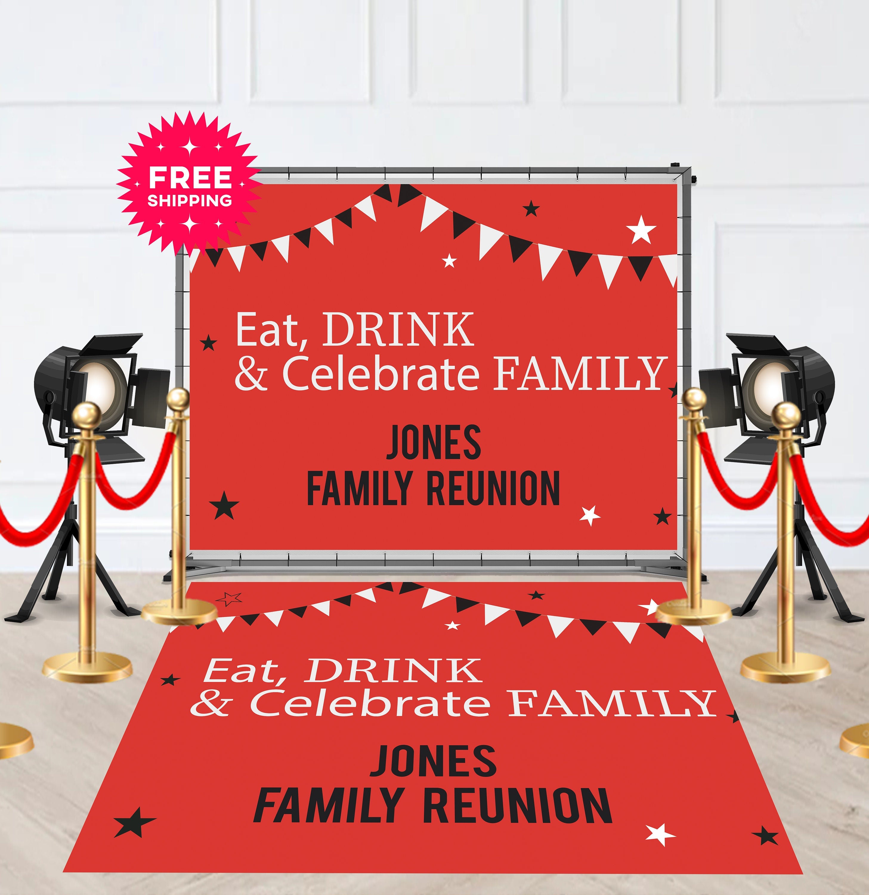 Family Reunion Removable Floor Decal Runner - Hue Design Group