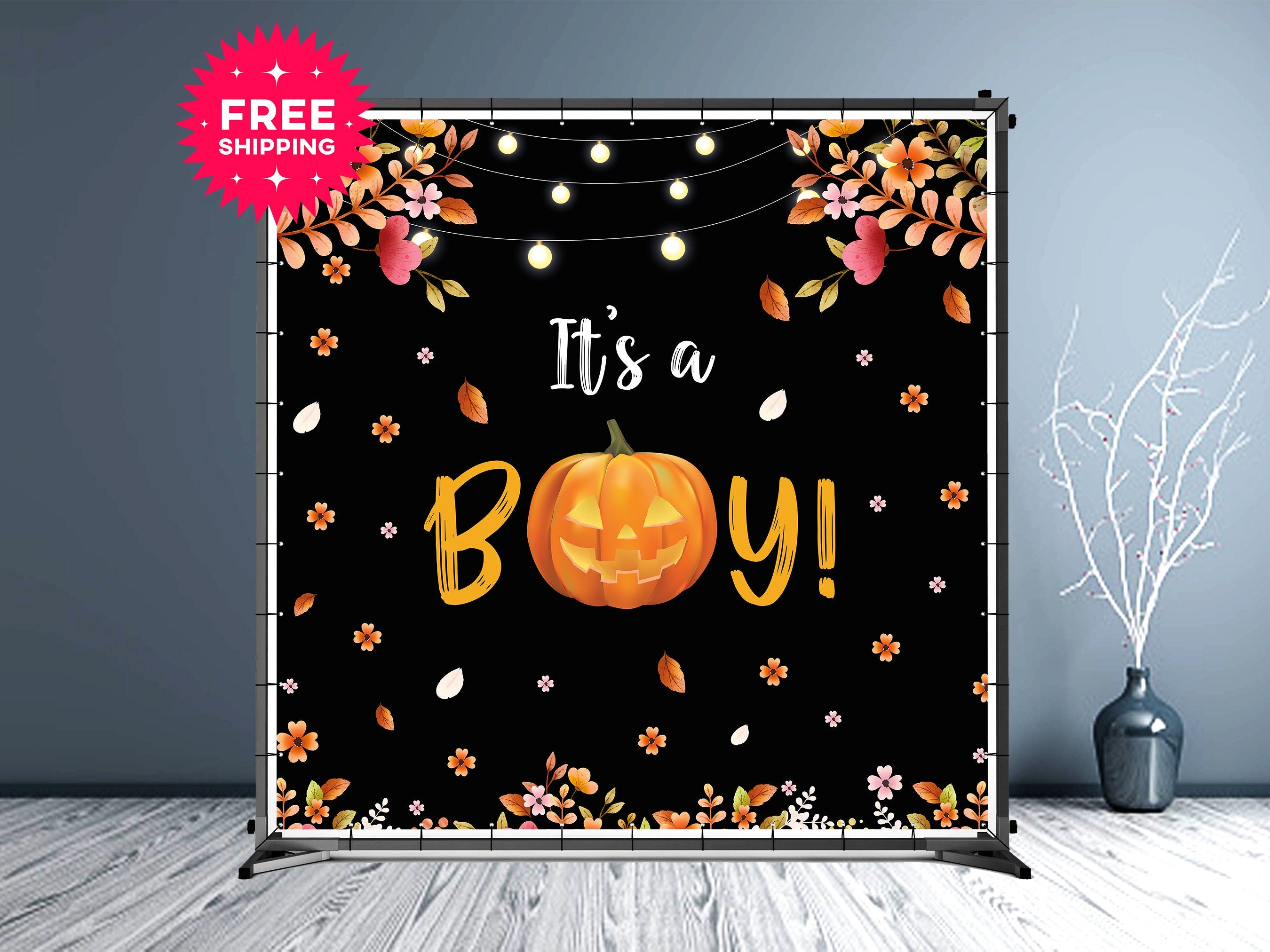 Halloween Custom Vinyl Backdrop - Hue Design Group