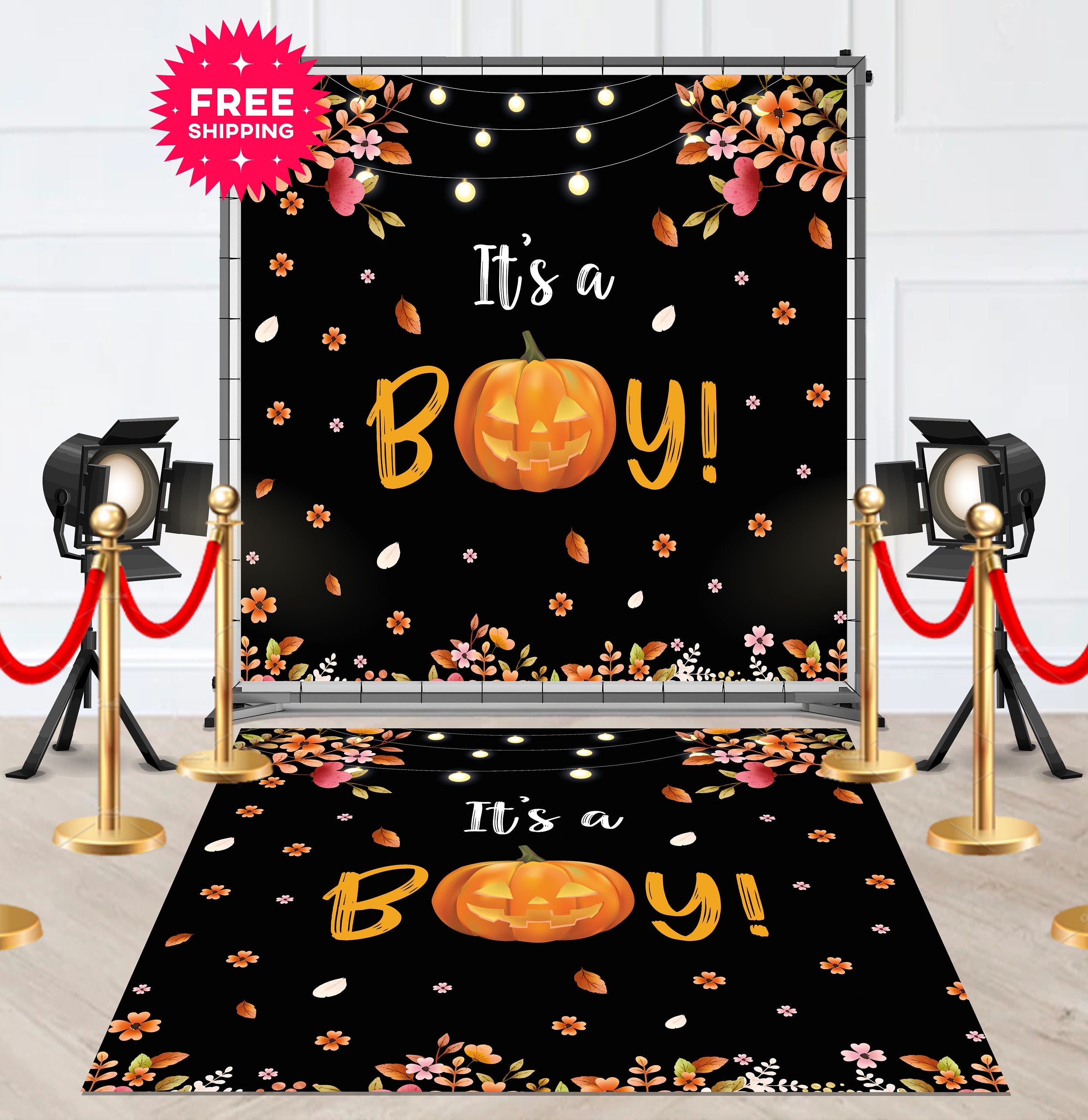 Halloween Removable Floor Decal Runner - Hue Design Group