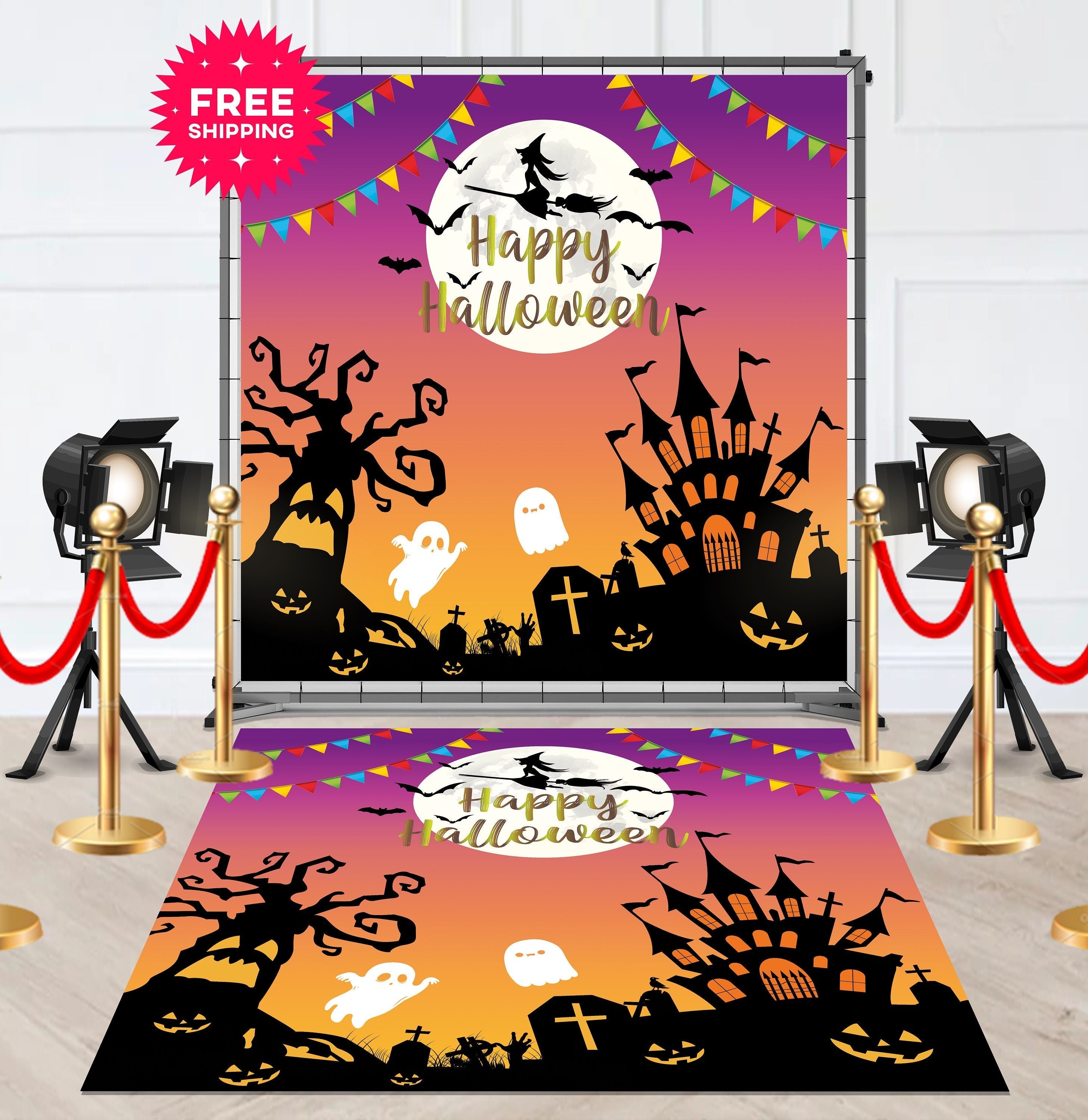 Halloween Party Removable Floor Decal Runner - Hue Design Group